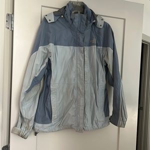 NORTH FACE rain jacket w zip off hood size M